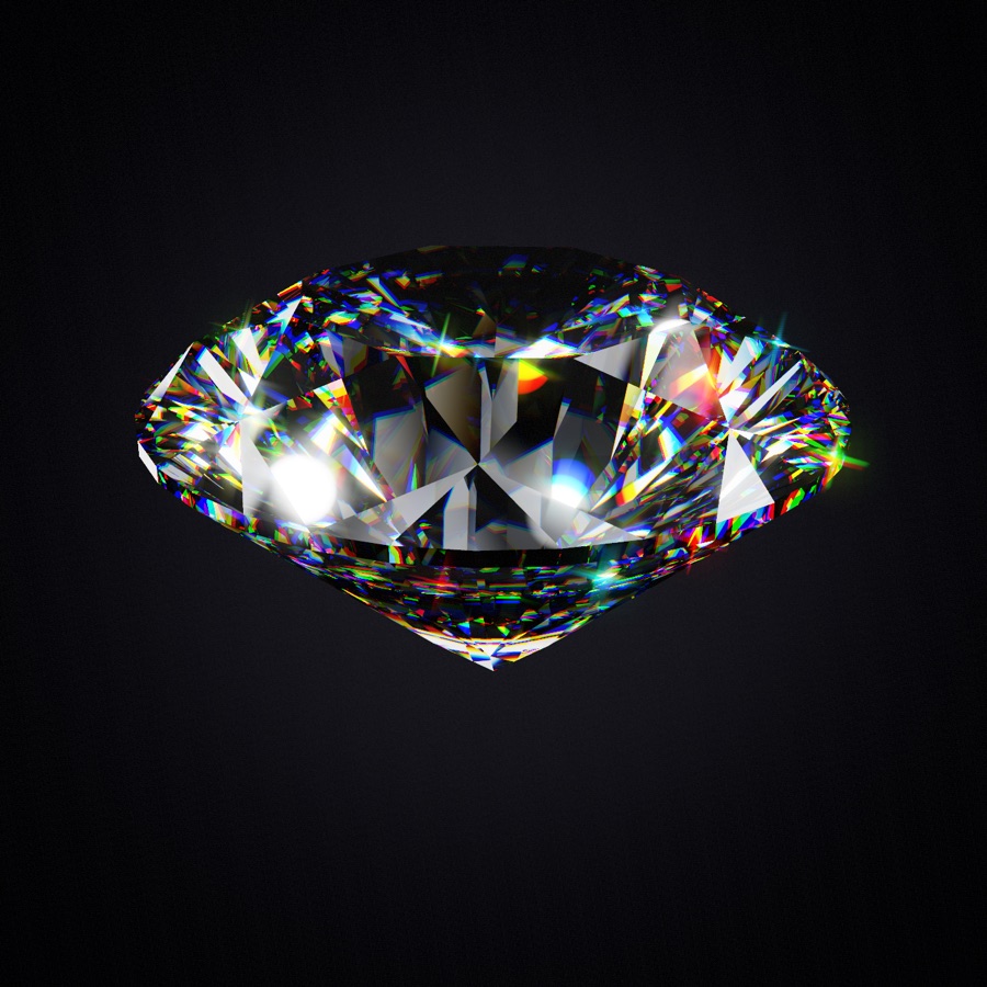 Cubic Zirconia, round brilliant